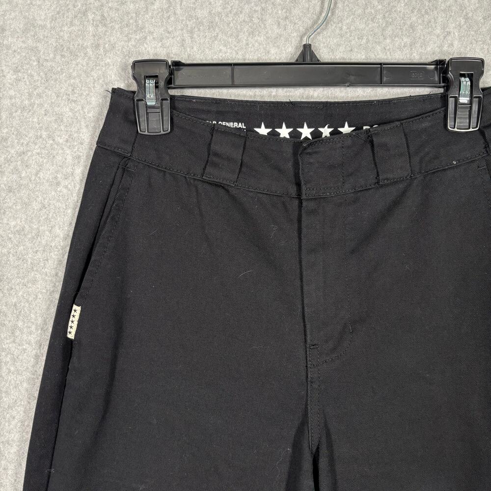 FiveStar General Pants Juniors 1 25 Black Wide Leg Downtown Chino Baggy Canvas - Picture 4 of 13
